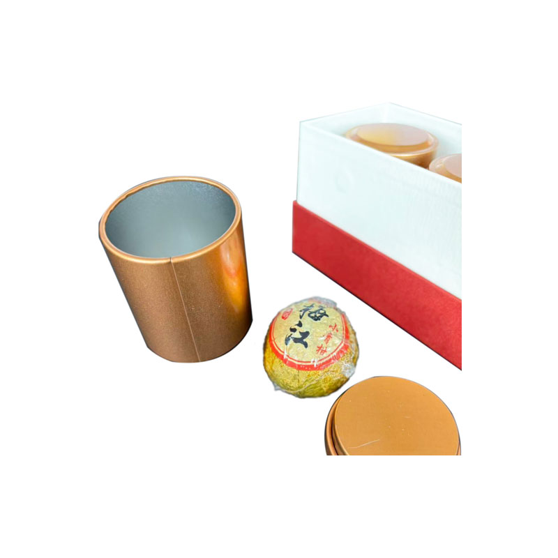 新会産 梅江小青柑プーアル茶（1箱6粒入り）小型ブリキ缶入り 内容量100g（新店オープン特別価格・2ヶ月間限定）